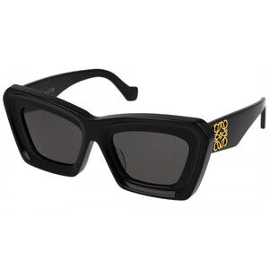 NWT Loewe LW40145F-01A-53 Black 53mm Sunglasses